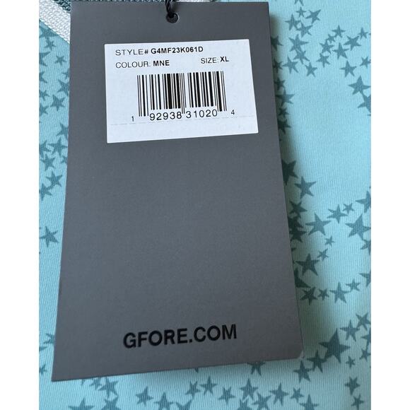 G/Fore Mens’s XL Star Dust Tech Racer Polo G4MF23K061D Mint New, Stretch Casual - Picture 5 of 5